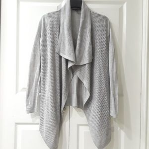 ANN TAYLOR Merino Wool Blend Open Front Cardigan S